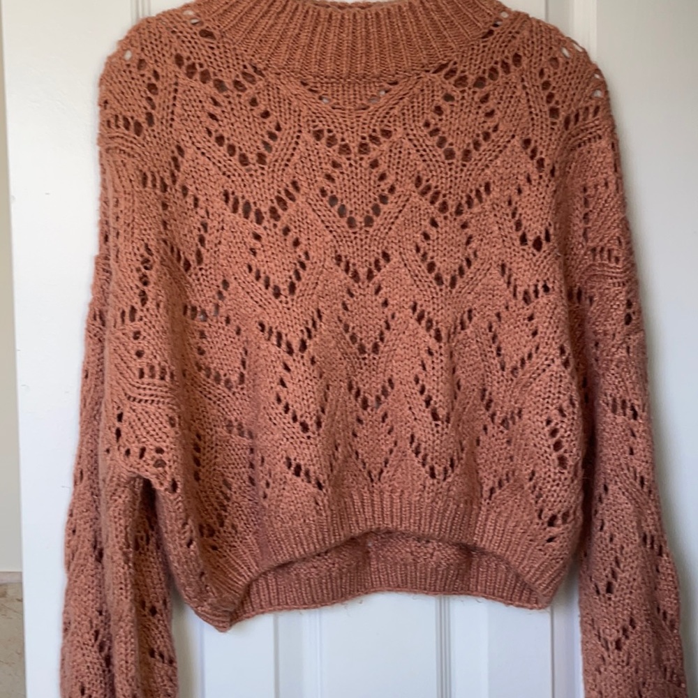 Cotton Candy LA knit cozy 🍑 peachy sweater